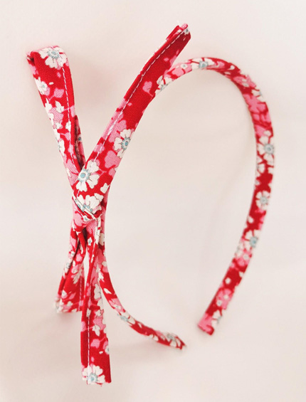 Diadema para niña con lazo floral Diadema para niña con lazo floral