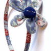 Diadema para niña de flor, color azul