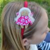 Diadema para niña vestida de margarita