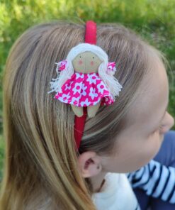 Diadema para niña vestida de margarita