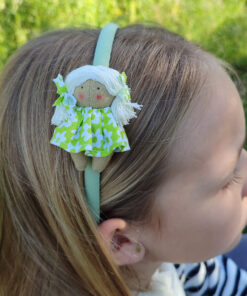 Diadema para niña vestida de margarita